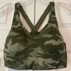 PINK camouflage athletic bra